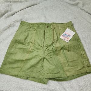 The Beach Boys Designs By‎ Sherry Holt Mens Green Corduroy Shorts Sz 38 Vintage